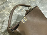 Full Grain Leather Upgraded Shoulder Crossbody Tote bag——7635