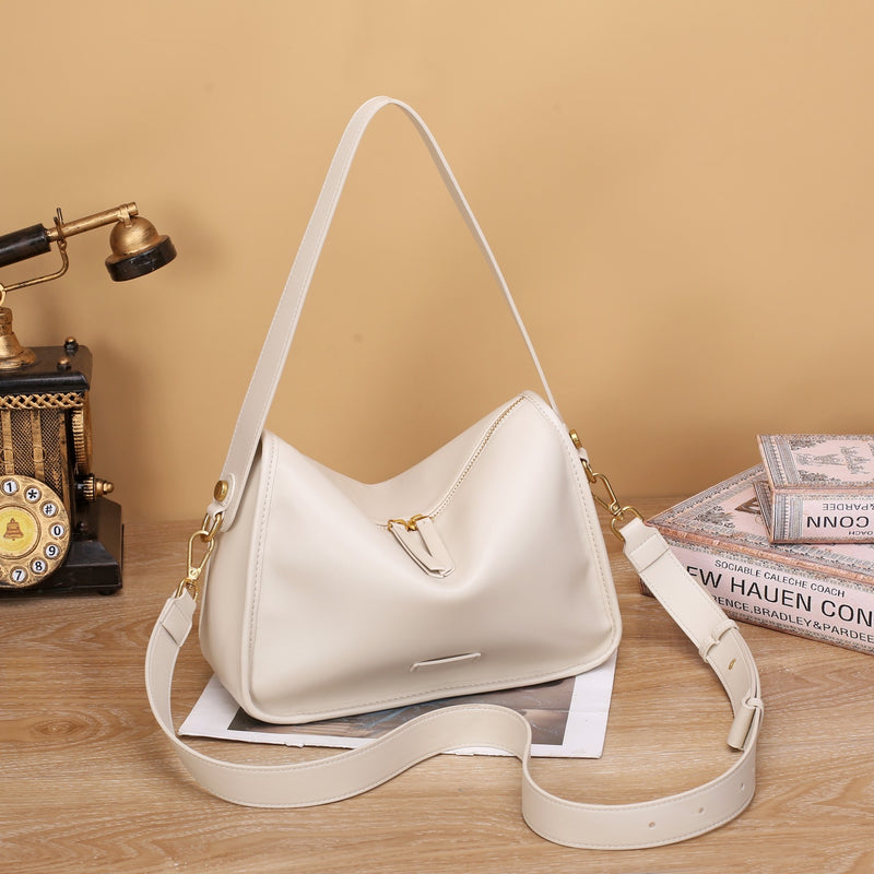 Soft vegetable-tanned cowhide shoulder crossbody bag——1682