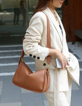 Soft vegetable-tanned cowhide shoulder crossbody bag——1682