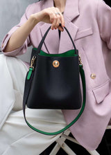 Summer new large-capacity high-quality top layer cowhide bucket bag——9075