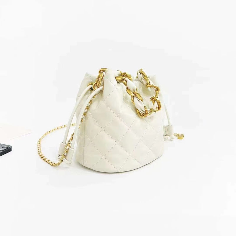 New high-end thick chain bucket bag——7611