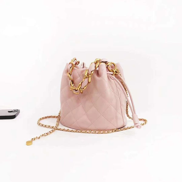 New high-end thick chain bucket bag——7611