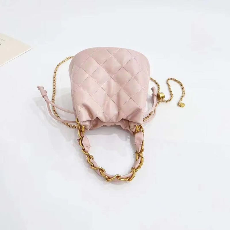 New high-end thick chain bucket bag——7611