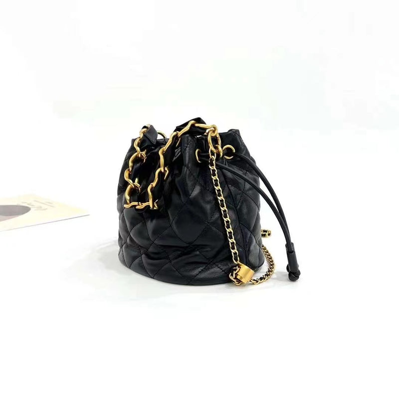 New high-end thick chain bucket bag——7611