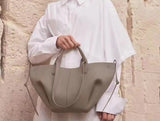 Lychee Grain Soft Leather dumpling handbag shoulder bag——805