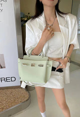 Top layer lychee grain cowhide large capacity handbag shoulder bag——6120