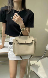 Top layer lychee grain cowhide large capacity handbag shoulder bag——6120