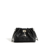 Top layer cowhide chain cloud crossbody bag——9582