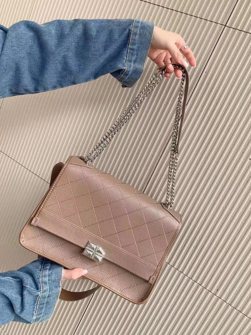 Autumn new top layer cowhide chain shoulder crossbody Bag——9086