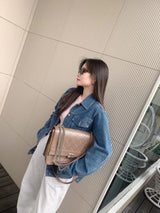 Autumn new top layer cowhide chain shoulder crossbody Bag——9086