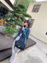 Autumn new top layer cowhide chain shoulder crossbody Bag——9086