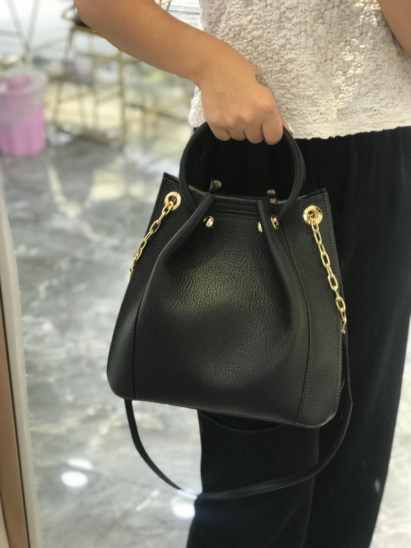 Designer large-capacity  top layer cowhide bucket bag——7186