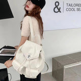 New cowhide large-capacity lock fashion simple backpack——9133