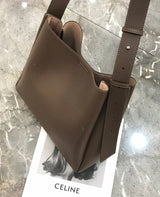 Full Grain Leather large capacity bucket bag——7922