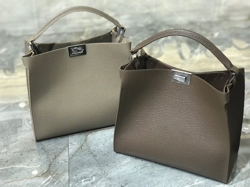 Full Grain Leather Upgraded Shoulder Crossbody Tote bag——7635