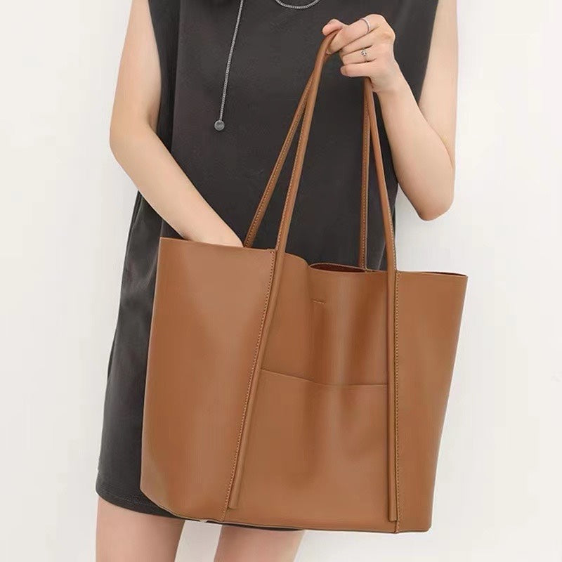 Korean style simple super large capacity tote bag——6215