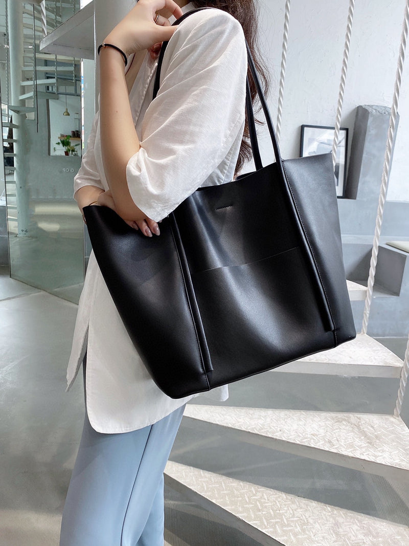 Korean style simple super large capacity tote bag——6215