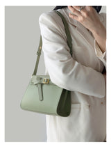 Delicate belt design in matte cowhide crossbody Bag——818