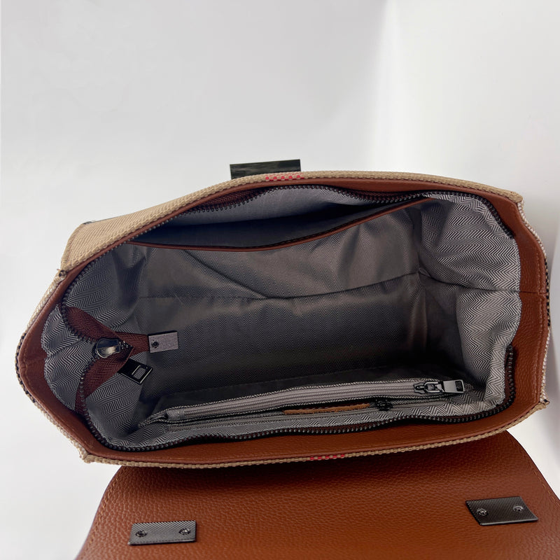 New plaid flap large capacity wing bag——9803