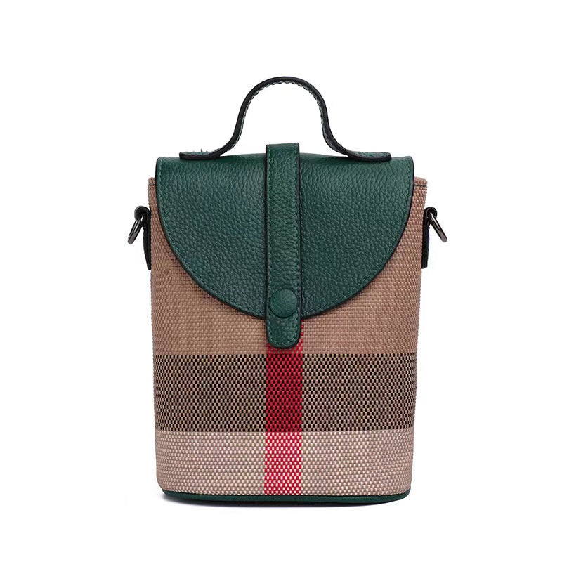 【Phone Bag】Plaid Crossbody Bag —— 8911  L 5.51" , W 3.55" , H 7.09"