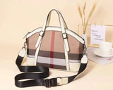 Summer New Plaid Large Capacity Shoulder Handbag——6959