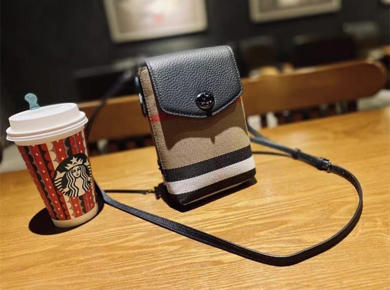 【LIMITED 50% OFF】Checkered Flip Cellphone Crossbody Bag--9137