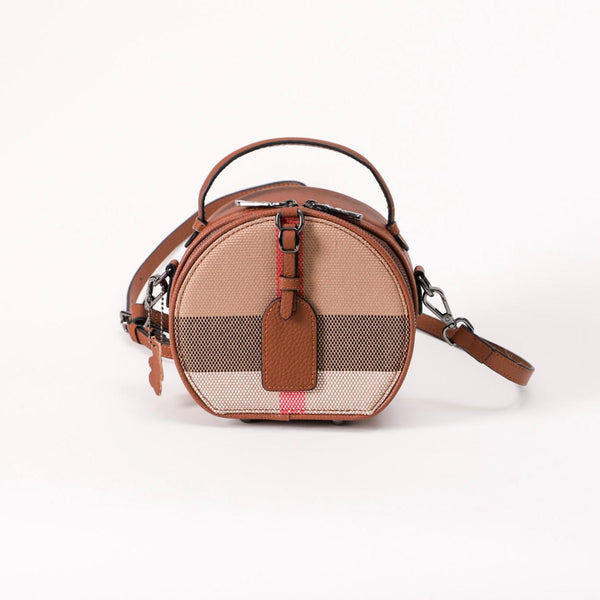 【NEW】-- Round Box Handbag -- 8933  L 7.09" , W 3.55" , H 6.3"