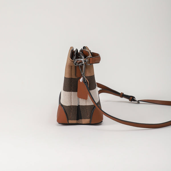 Crossbody Checkered Handbag--7999  L 8.27" , W 4.73" , H 8.27"