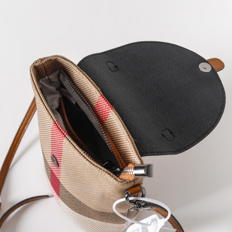 【Phone Bag】Plaid Crossbody Bag —— 8911  L 5.51" , W 3.55" , H 7.09"