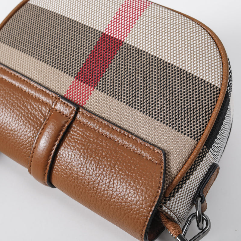 Checkered Saddle Bag--7909 L 8.27" , W 3.15" , H 6.7"