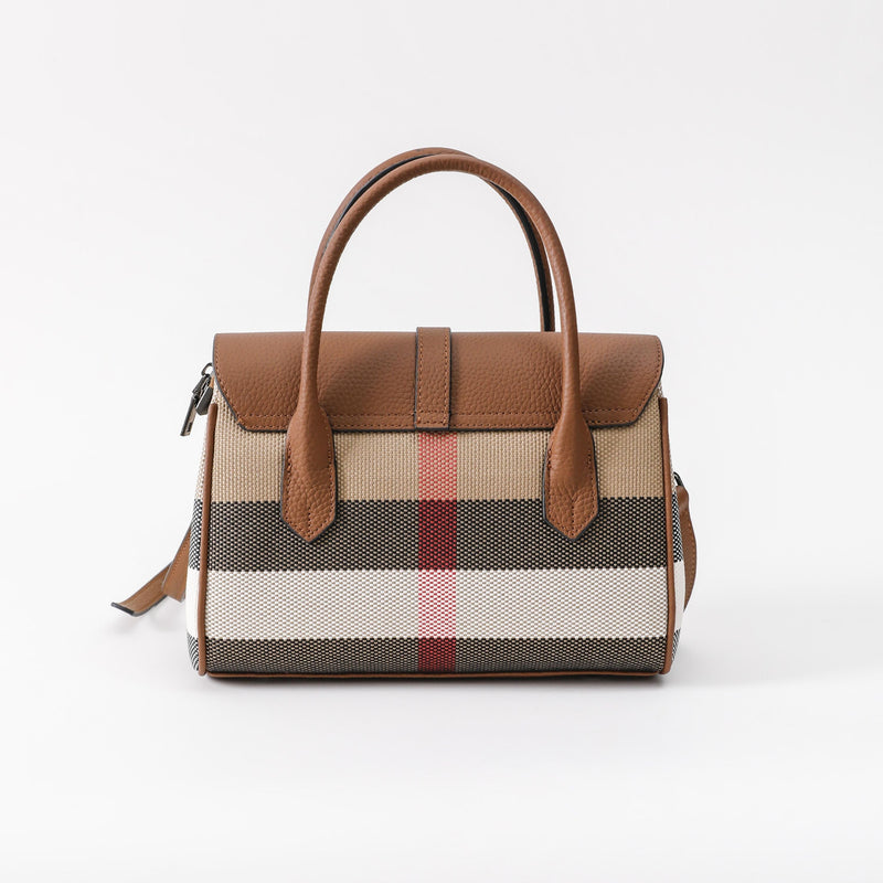 Checkered Cowhide Tootsie Handbag——A01#  L 10.24" , W 4.33" , H 7.09"