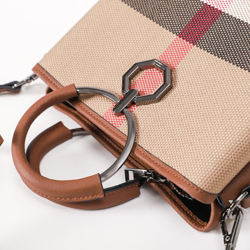 【NEW】-- Circle-Design Handle Bag -- A02  L 9.45" , W 4.73" , H 7.88"