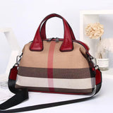 【Best Seller】Noble temperament plaid pillow bag——8926  L 11.81" , W 5.12" , H 8.66"