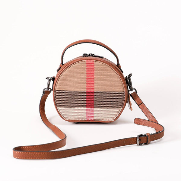 【NEW】-- Round Box Handbag -- 8933  L 7.09" , W 3.55" , H 6.3"